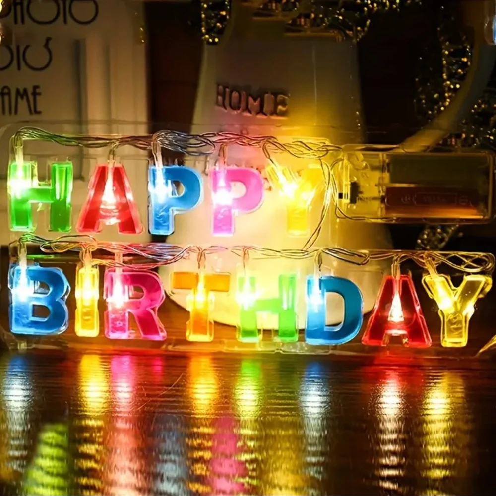 Green and Yellow Party Lights for Birthday Celebrations, Battery Operate…